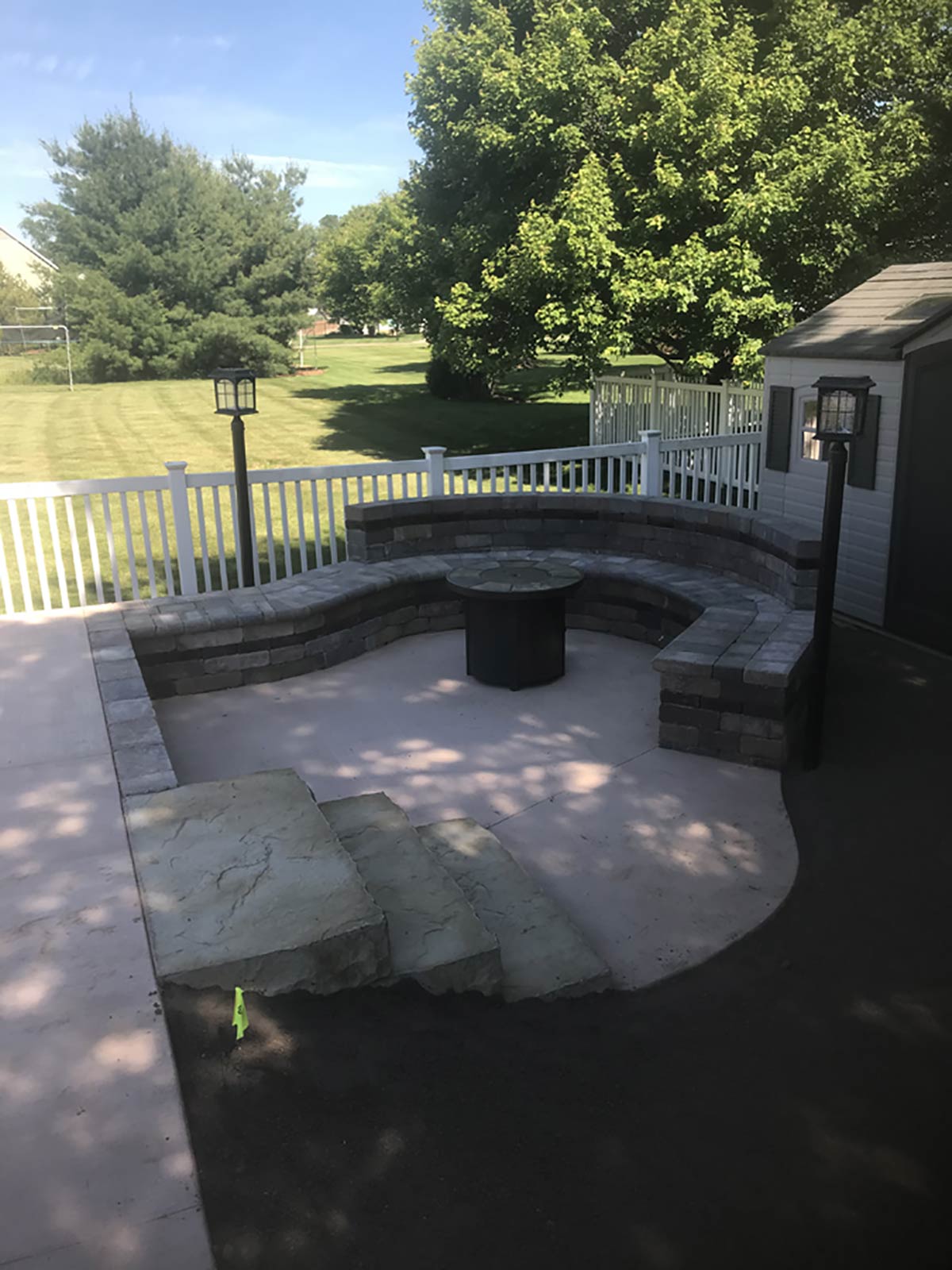backyard renovation with pool